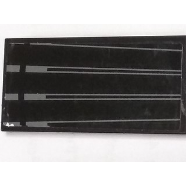 black tile 2 x 4 with gray thin lines pattern sticker - set 75044
