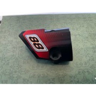 black technic panel fairing 1 small smooth short side a with black number 88 pattern sticker - set 8051