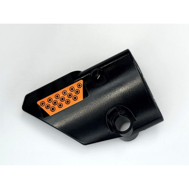 black technic panel fairing 1 small smooth short side a with orange tread plate pattern sticker - set 42081