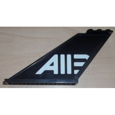 black tail 12 x 2 x 5 with a113 pattern on both sides stickers - set 8638