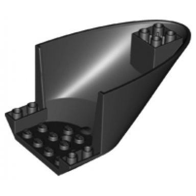 aircraft fuselage aft section curved bottom 6 x 10