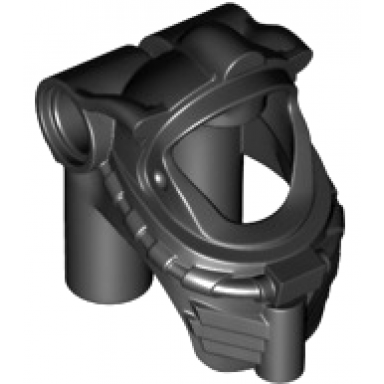 black minifigure headgear helmet underwater space with air tanks