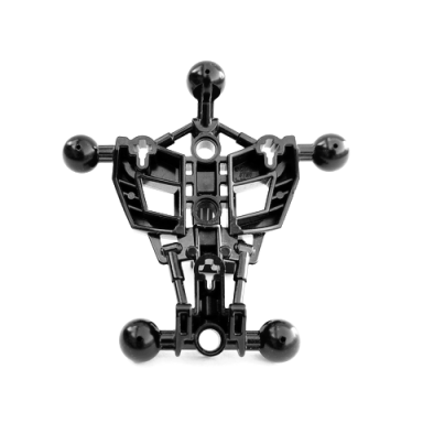 black hero factory torso skeletal with 5 ball joint