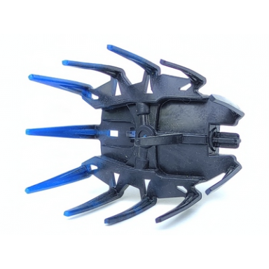 black hero factory shield armor spiked with marbled blue pattern