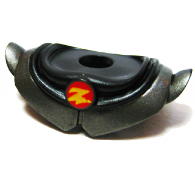 black minifigure armor pauldron with yellow z symbol in red circle pattern toy story zurg