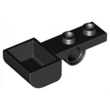 black plate modified 1 x 2 with pin hole and bucket catapult