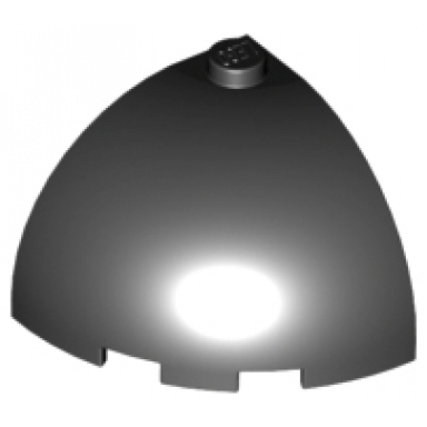 black brick round corner 3 x 3 x 2 dome top