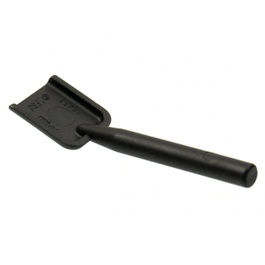 black minifigure utensil shovel spade - handle with flat end
