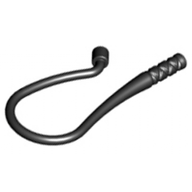 black minifigure weapon whip bent flexible