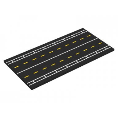 black tile 8 x 16 with bottom tubes textured surface with runway pattern