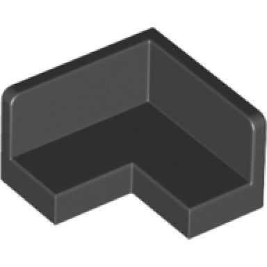 black panel 2 x 2 x 1 corner