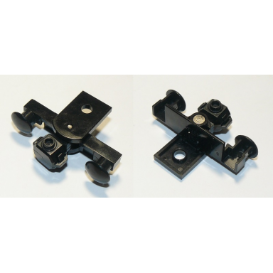 black train buffer beam with sealed magnets - type 2 flat open bottom