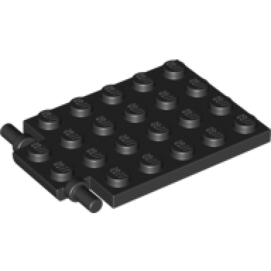plate modified 4 x 6 with trap door hinge long pins