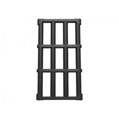 black bar 1 x 4 x 6 grille with end protrusions