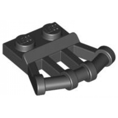 plate modified 1 x 2 with angled bar handles on side