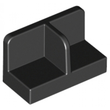 panel 1 x 2 x 1 with rounded corners and center divider
