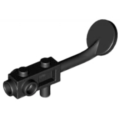 black minifigure utensil metal detector no stud on search head