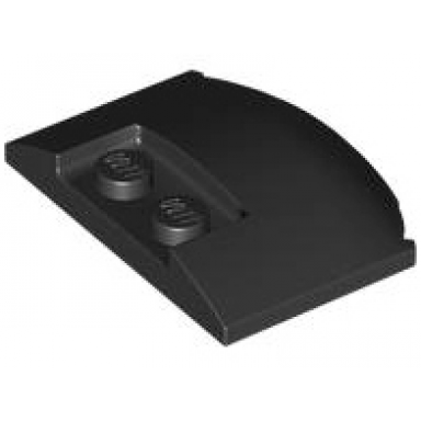black wedge 3 x 4 x 2 3 triple curved