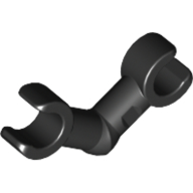 black arm skeleton bent with clips horizontal grip