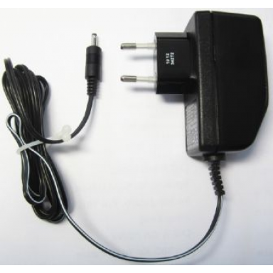 black electric power adapter transformer 100v - 240v 10v dc - angled top