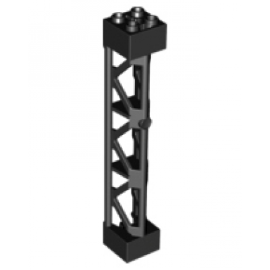 black support 2 x 2 x 10 girder triangular vertical - type 4 - 3 posts 3 sections