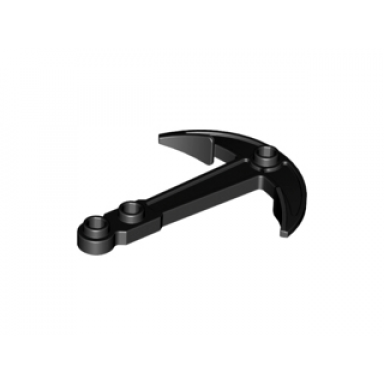 black boat anchor - two top holes