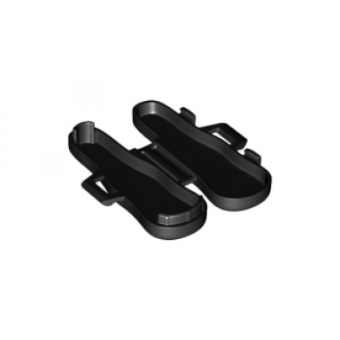 black minifigure utensil violin guitar case