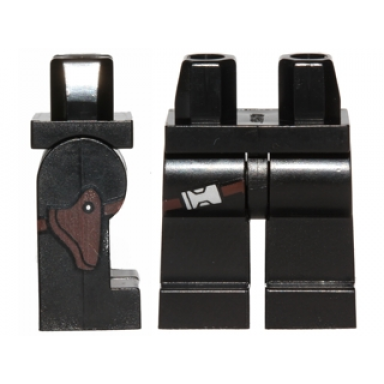 black hips and legs with belt and holster on side of right leg pattern winter soldier