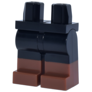 hips and legs with molded reddish brown lower legs boots pattern