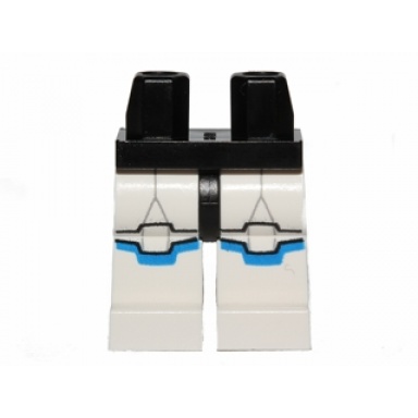 black hips and white legs with sw clone trooper and blue markings pattern