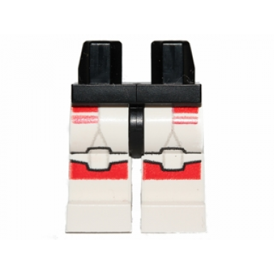 black hips and white legs with red sw shock trooper armor pattern