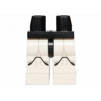 black hips and white legs with sw clone trooper and black markings pattern