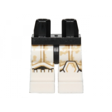 black hips and white legs with sw stormtrooper tan dirt stains on upper leg pattern