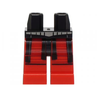 black hips and red legs with sw armor with dark red lines silver belt and black loincloth pattern