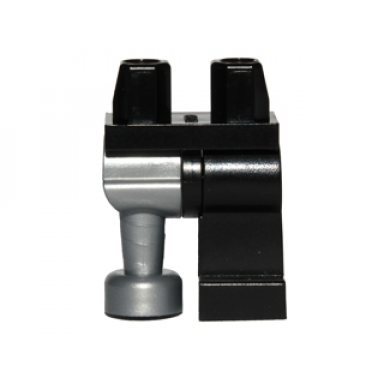 black hips and 1 black left leg 1 pearl light gray pirate peg leg