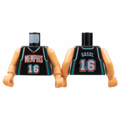 torso nba memphis grizzlies 16 gasol pattern nougat nba arms