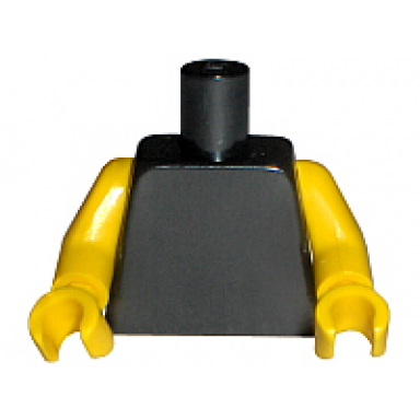 black torso plain yellow arms yellow hands