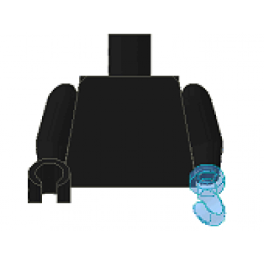 black torso plain black arms black hand right trans-medium blue hook left