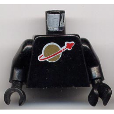 black torso space classic moon pattern black arms black hands