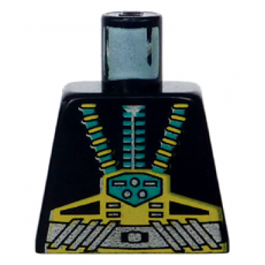torso aquazone aquaraider gold silver straps control box pattern