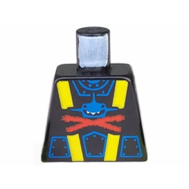 torso aquazone aquashark blue shark with red x pattern
