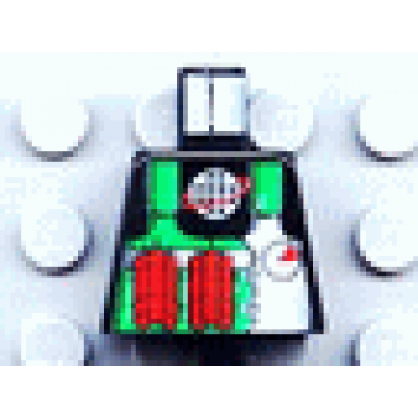 torso alpha team logo green vest dynamite pattern