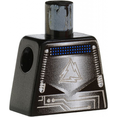 torso alpha team robot gray silver black shirt pattern