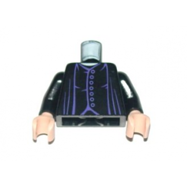 black torso harry potter professor snape 7 dark purple buttons pattern black arms light nougat hands
