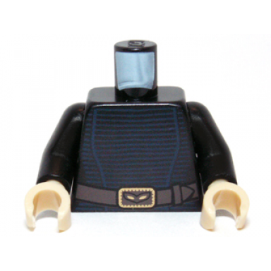 black torso sw female blue stripes with belt pattern black arms tan hands