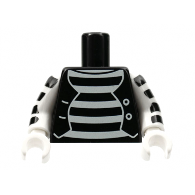 black torso mime shirt with white stripes and white button vest pattern white arms with black stripes white hands