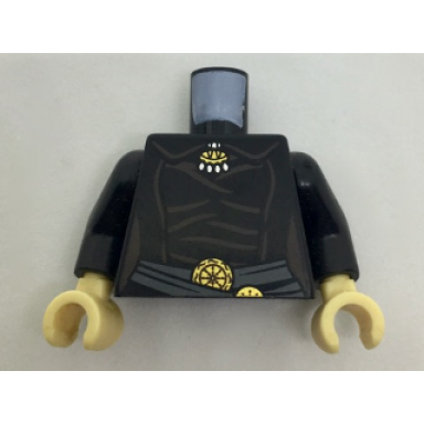 black torso sw female luminara unduli sand blue waist sash pattern black arms tan hands