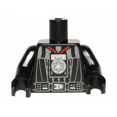 black torso sw darth vader imperial logo medal pattern black arms black hands