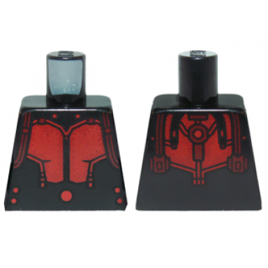 torso ant-man dark red body suit pattern