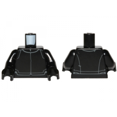 black torso sw first order crew member uniform pattern black arms black hands
